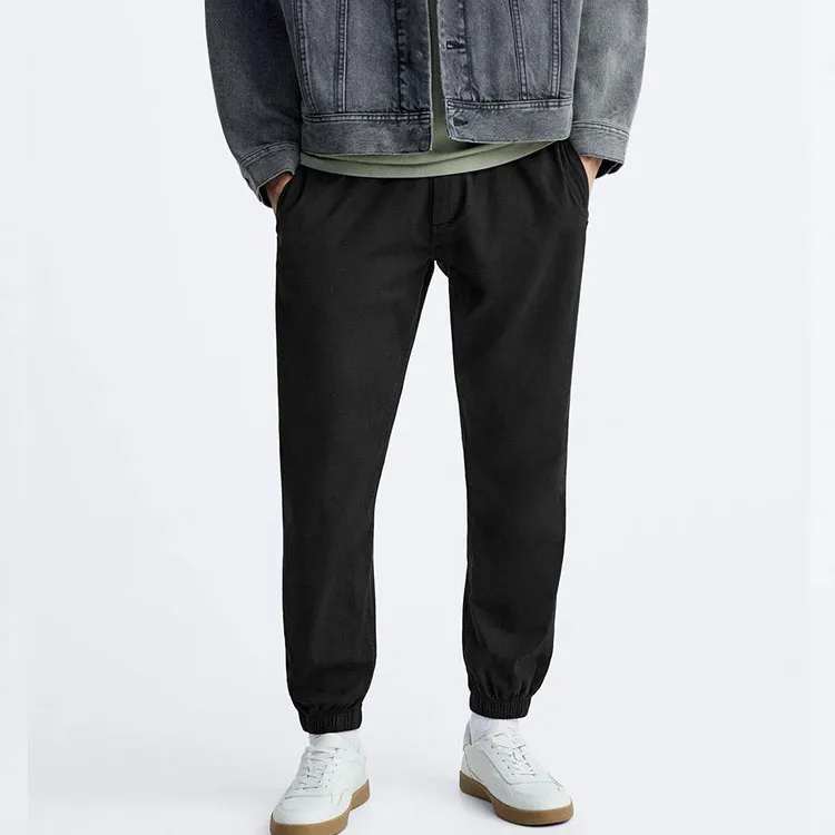 ZARA Knitted Sweatpants Men's Black-2