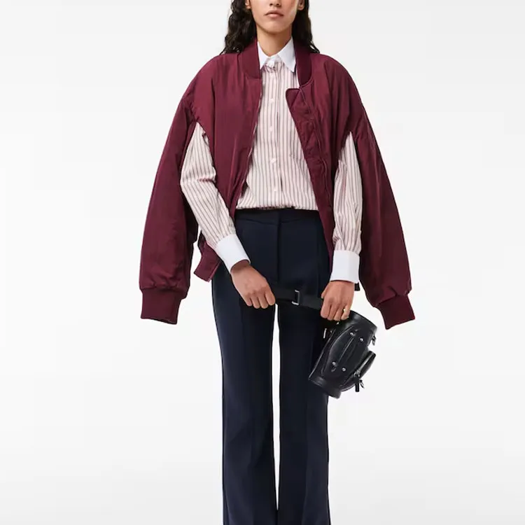 LACOSTE Puffer Jacket Women's Red-1