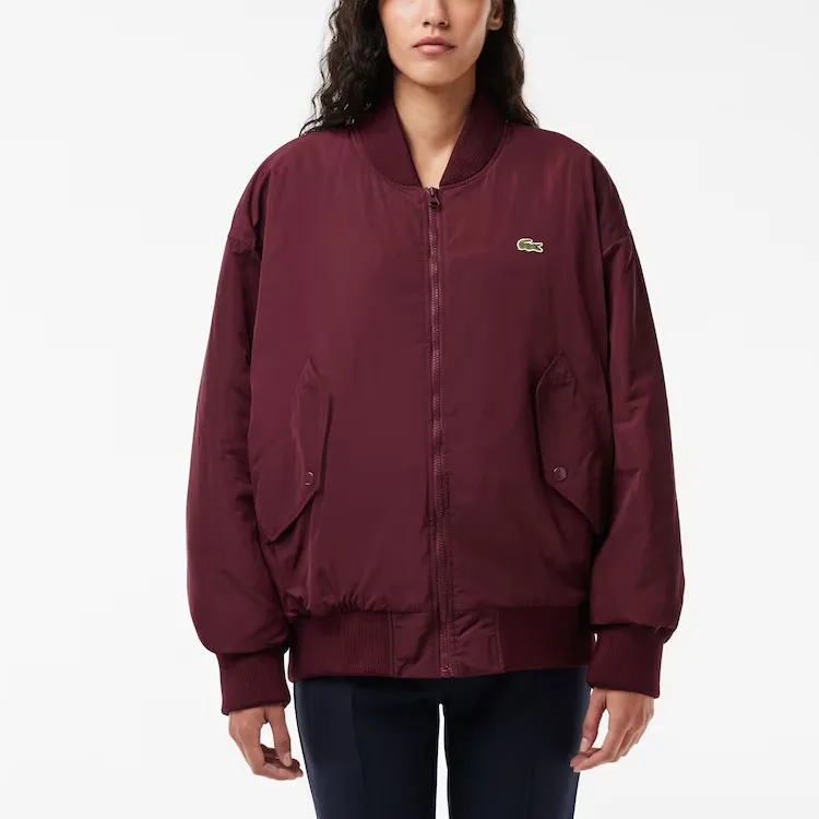 LACOSTE Puffer Jacket Women's Red-3