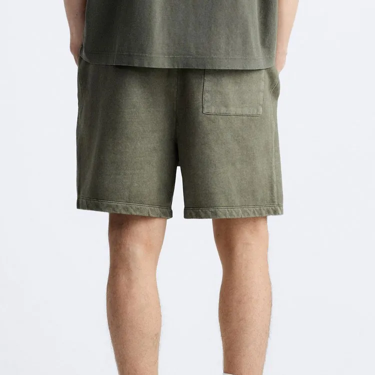 ZARA Casual Shorts Men's Washed Green-4