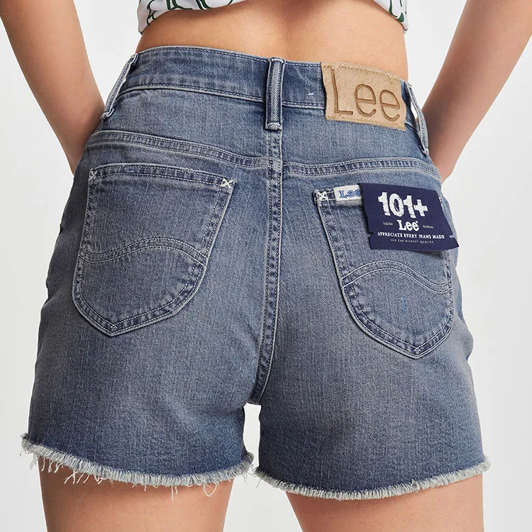 Lee Denim Shorts Women's Medium Blue-2