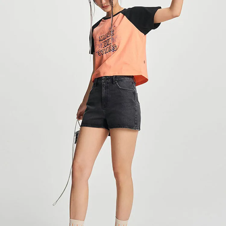 Lee Denim Shorts Women's Black-2