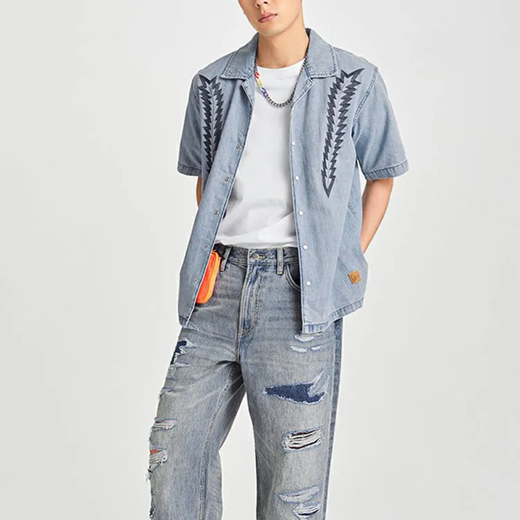 Lee Shirts Men Light Blue-1