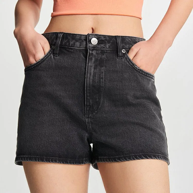 Lee Denim Shorts Women's Black-4