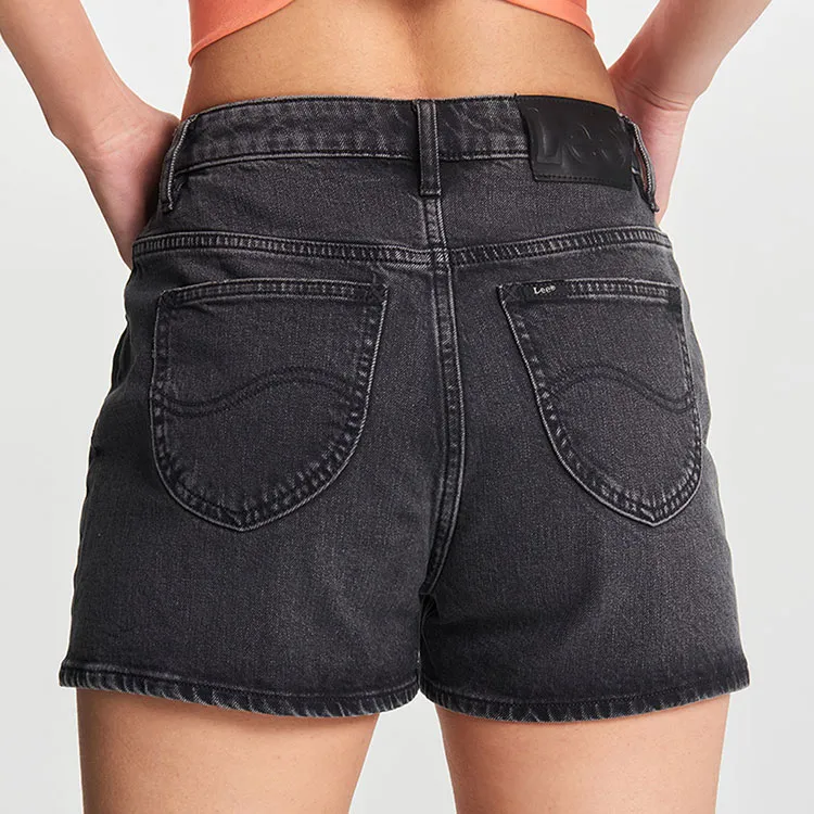 Lee Denim Shorts Women's Black-3