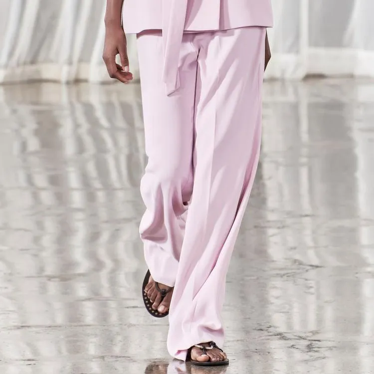 ZARA ZW Series Casual Pants Women's Pink-2
