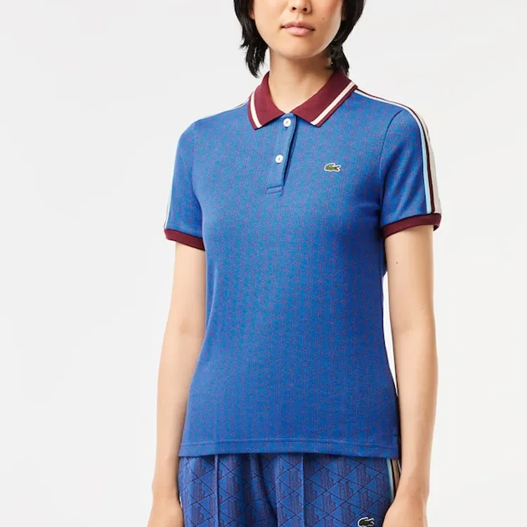 LACOSTE Polo Shirt Women's Blue-1