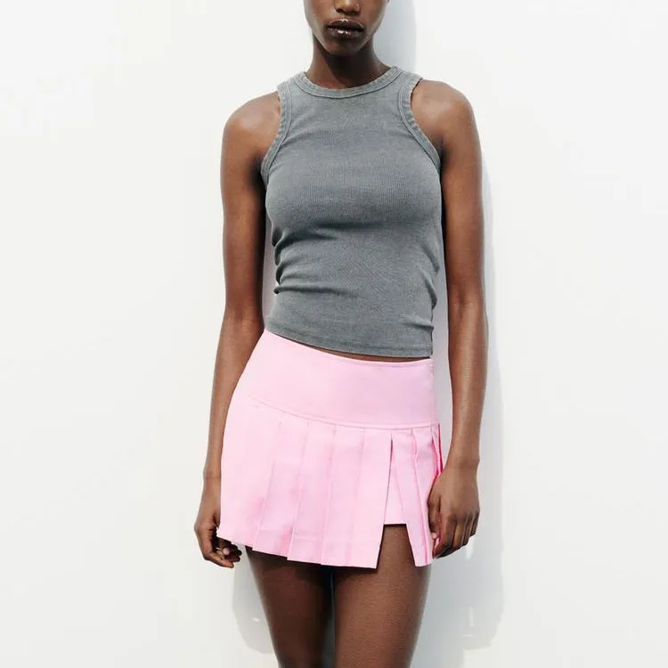 ZARA Casual Short Skirts Women's Pink-2