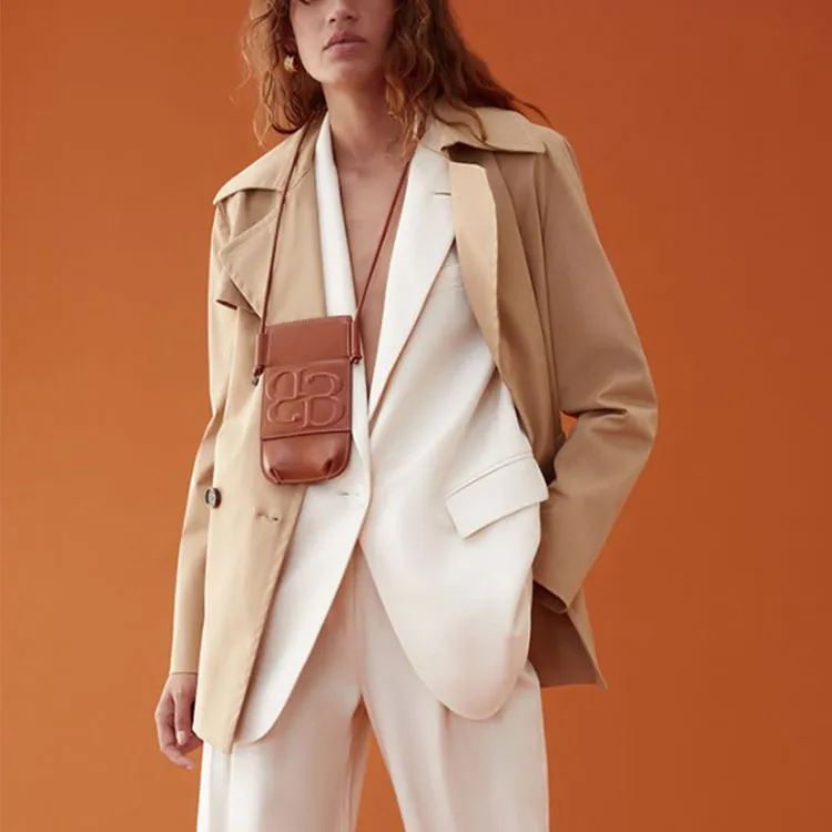 I BLUES SS24 Trench Coat Women's Beige-2