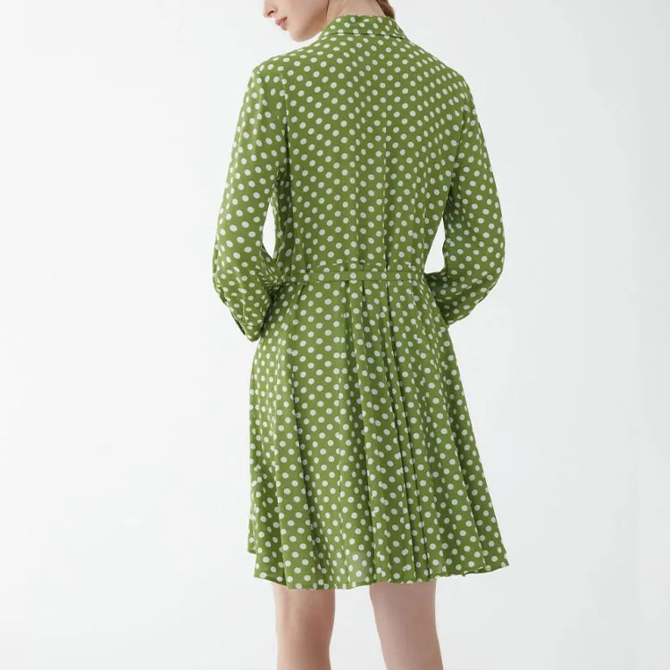 I BLUES SS24 Long Sleeved Dresses Women's Green-3
