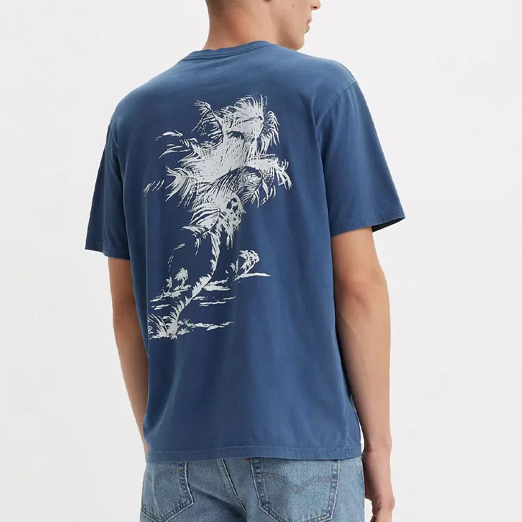 Levis T-Shirts Men Indigo-3