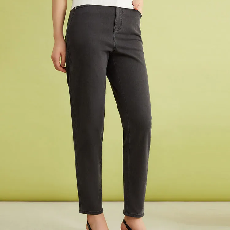 Yiner Jeans Women's Matte Gunmetal-3