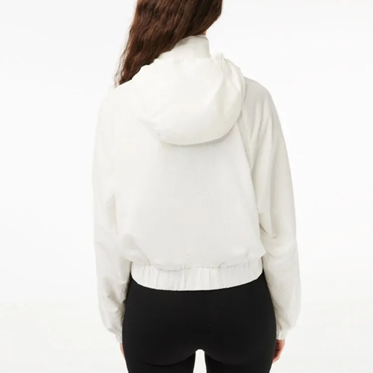 LACOSTE Jackets Coats Women's Gray White-2