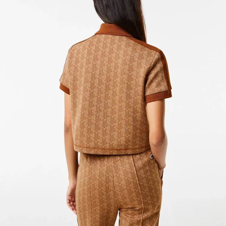 LACOSTE Polo Shirt Women's Brown-2