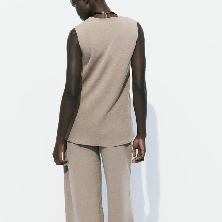 ZARA T Shirts Women's Brown-3