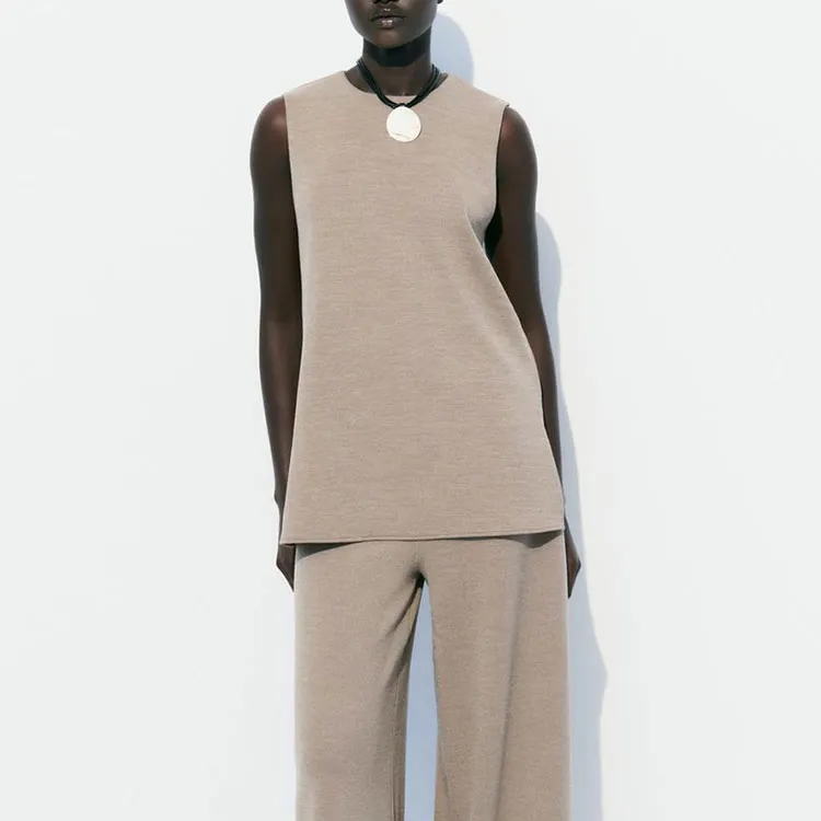 ZARA T Shirts Women's Brown-2