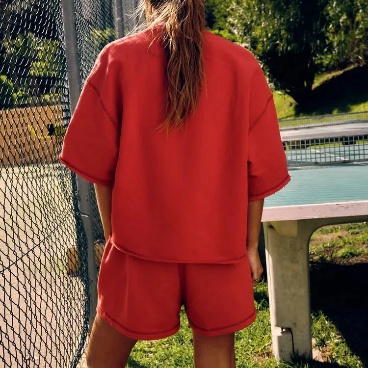 ZARA Sweatshirts Women's Red-3