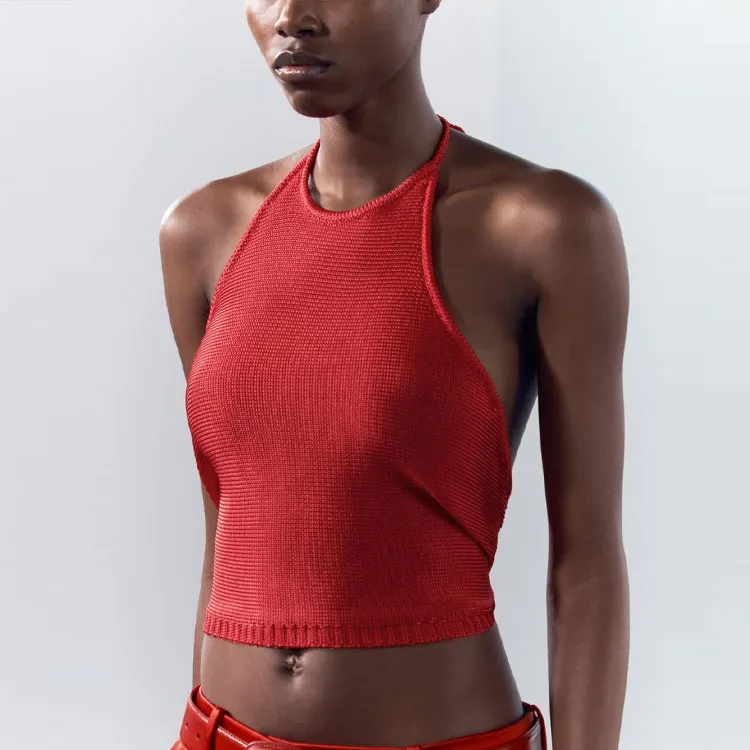 ZARA Camisoles Women's Red-3