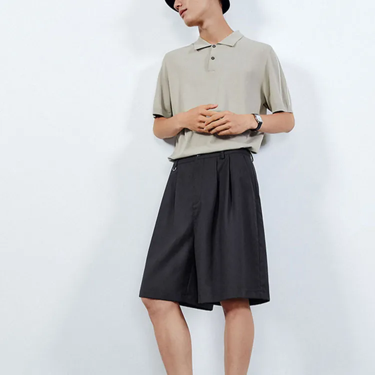 PEACEBIRD MEN Polo Shirt Men's Khaki Gray-2