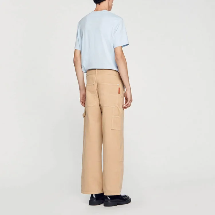 Sandro Contrast-stitch Straight-leg Jeans-2