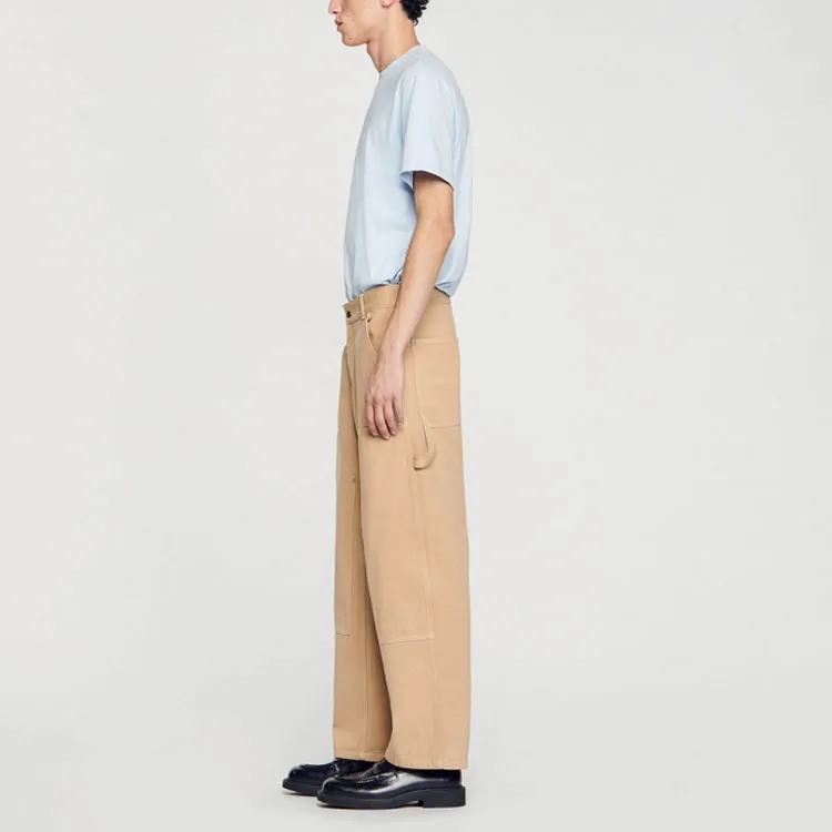 Sandro Contrast-stitch Straight-leg Jeans-3