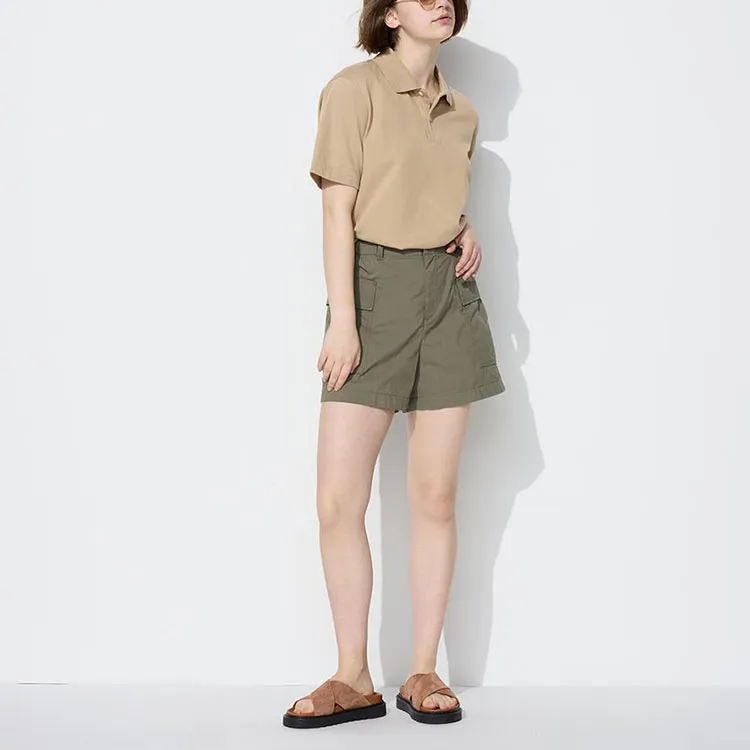UNIQLO T Shirt Unisex Dark Beige-1