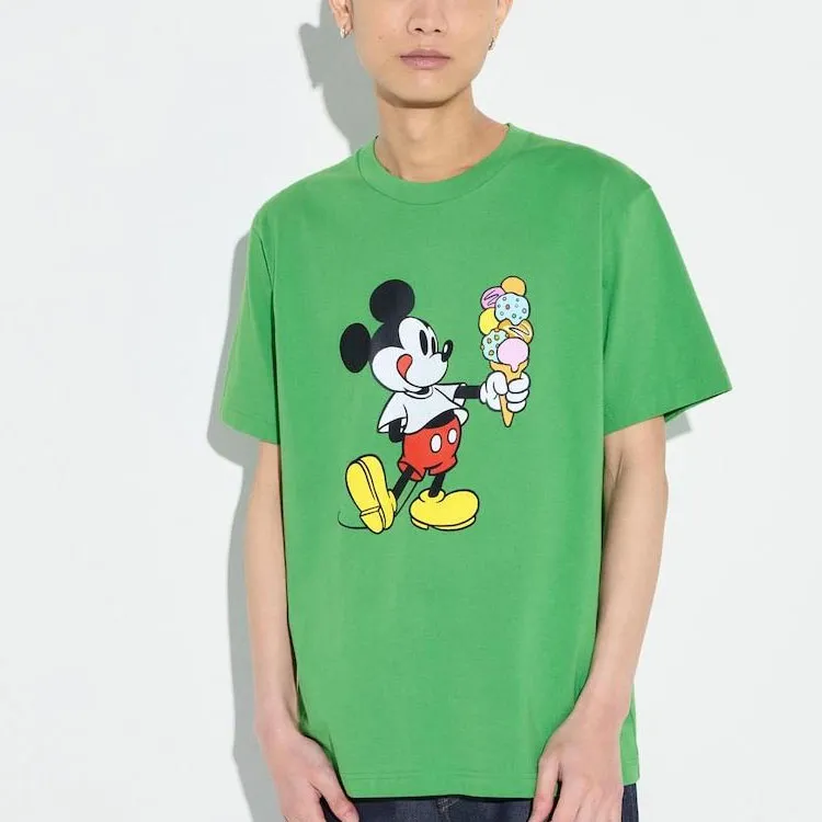 UNIQLO T Shirts Men Green-1
