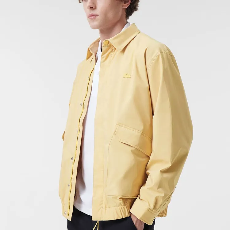 LACOSTE Jackets Coats Men's Yellow-3