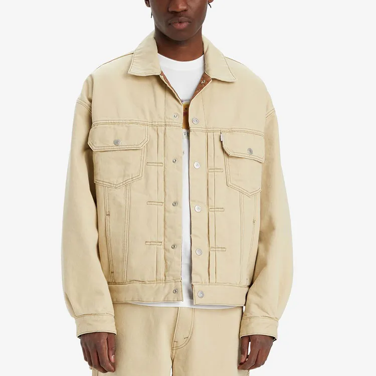 Levi's SilverTab Series Denim Jacket Men's Apricot-2