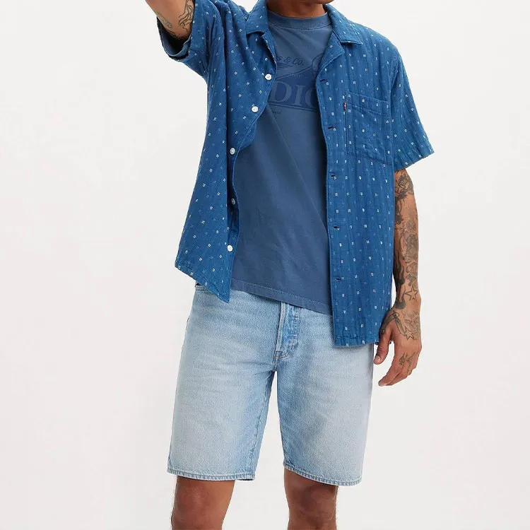 Levis Denim Shorts Men Blue-1