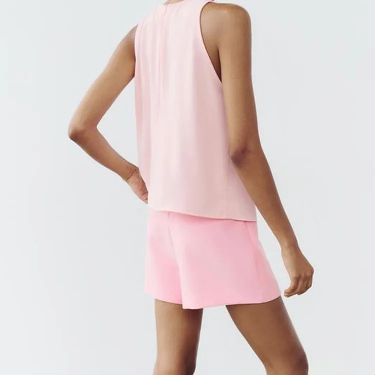 ZARA Casual Shorts Women's Pink-3