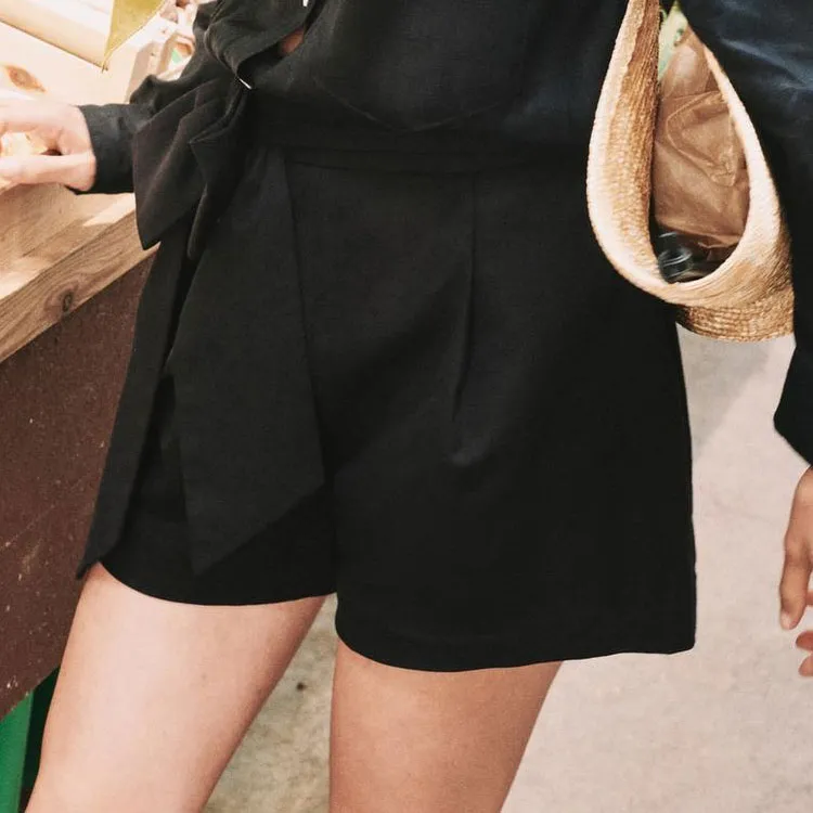 ZARA Casual Shorts Women's Black-3
