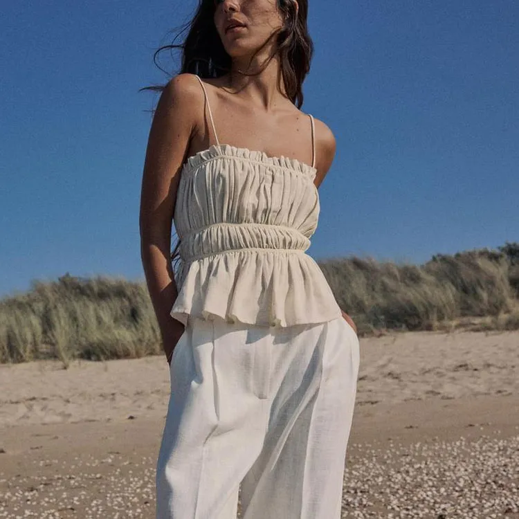 ZARA Camisole Women's Raw White-2