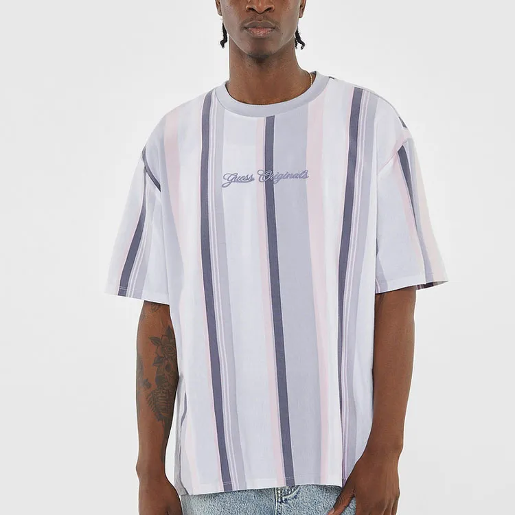 GUESS T-Shirts Men Purple-1