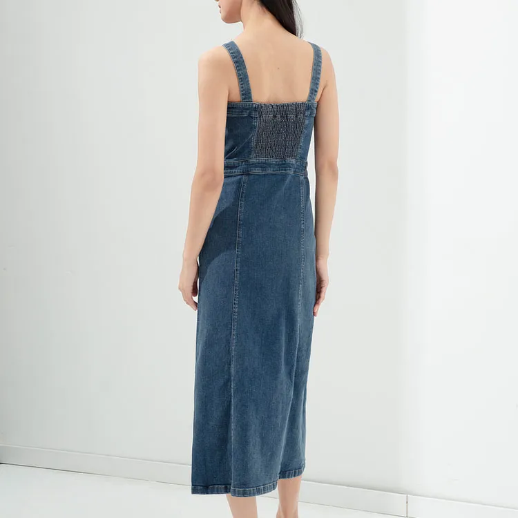 GUESS Slip Dresses Women's Blue-2