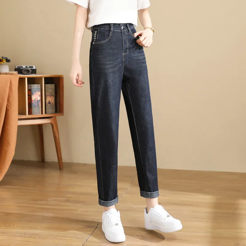 TERRE BLEUE Jeans Women's Dark Blue-1