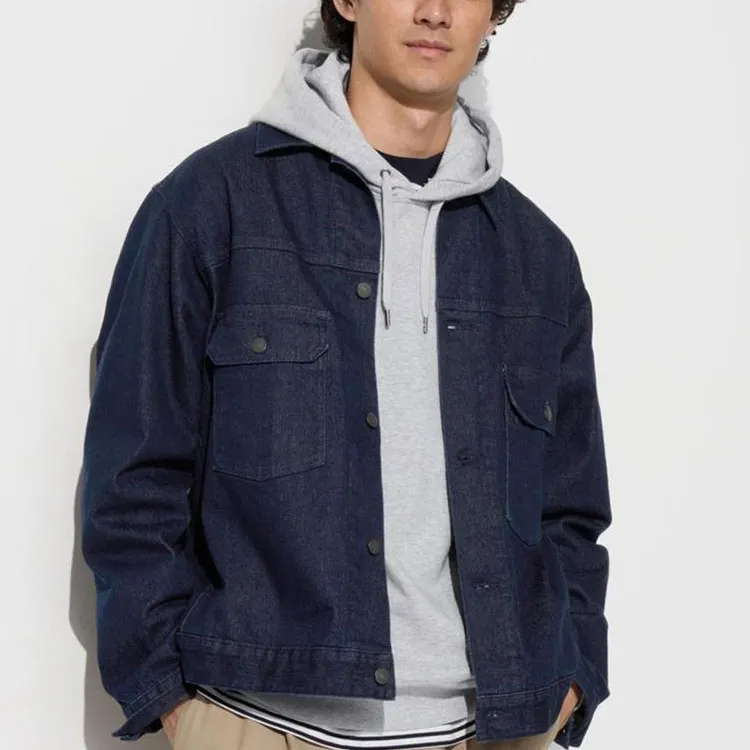 UNIQLO Denim Jacket Men's Dark Blue-1