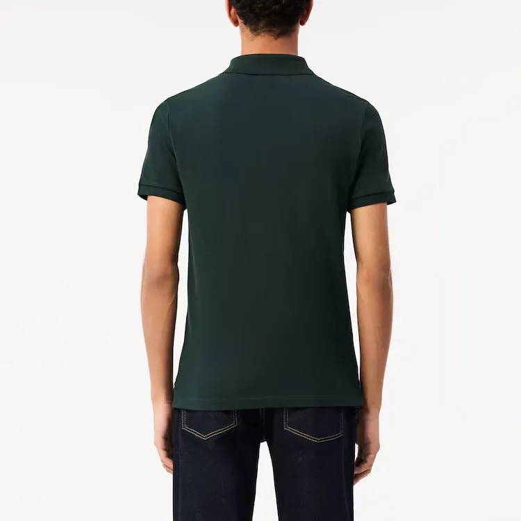 LACOSTE Logo patch Cotton Polo Shirt-2