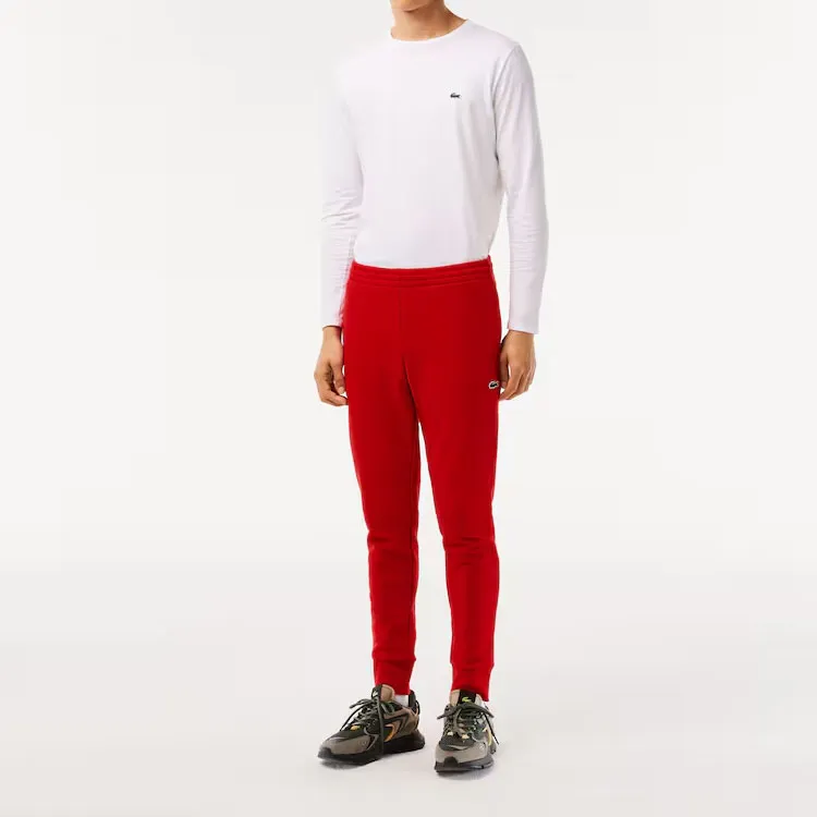 LACOSTE Knitted Sports Pants Men's Red-1