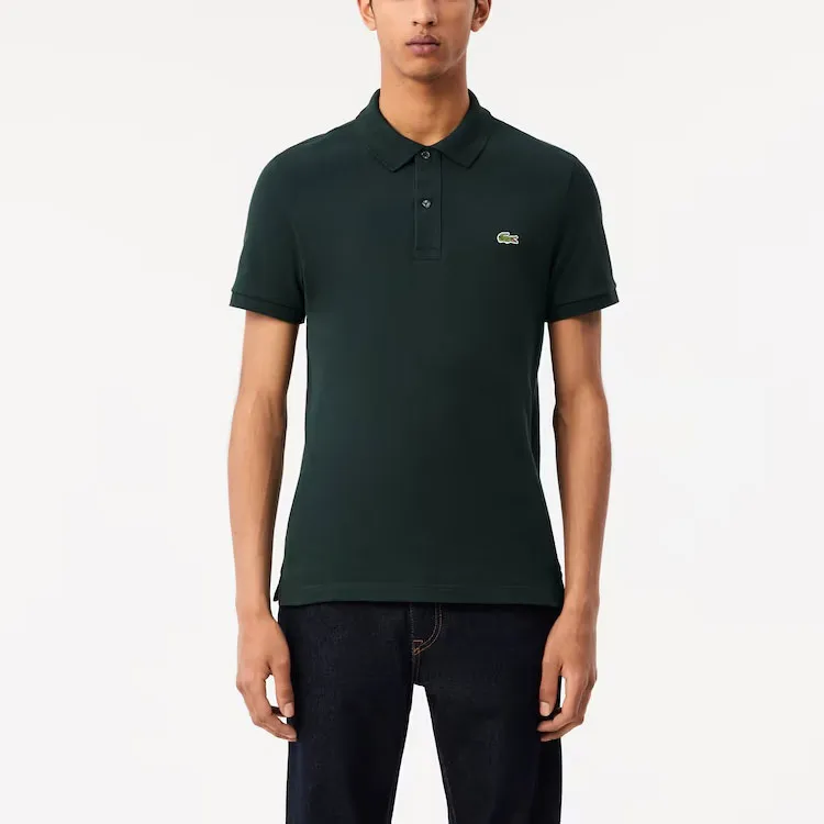 LACOSTE Logo patch Cotton Polo Shirt-1