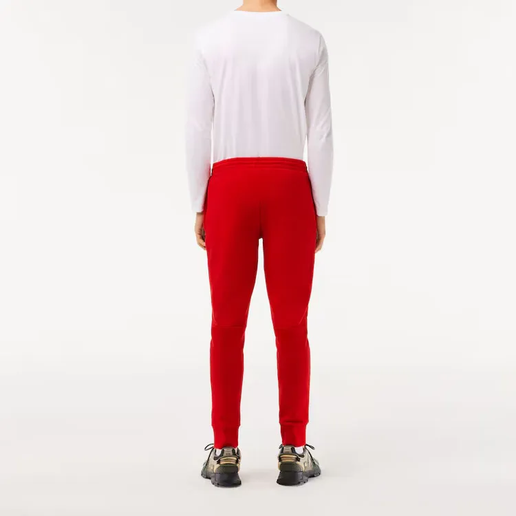 LACOSTE Knitted Sports Pants Men's Red-3