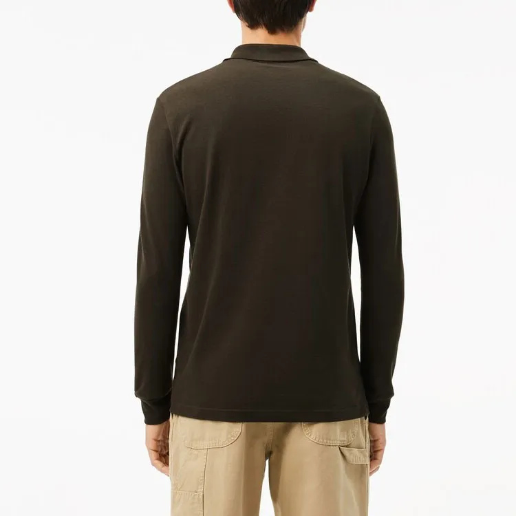 LACOSTE Polo Shirt Men's Dark Khaki Green-2