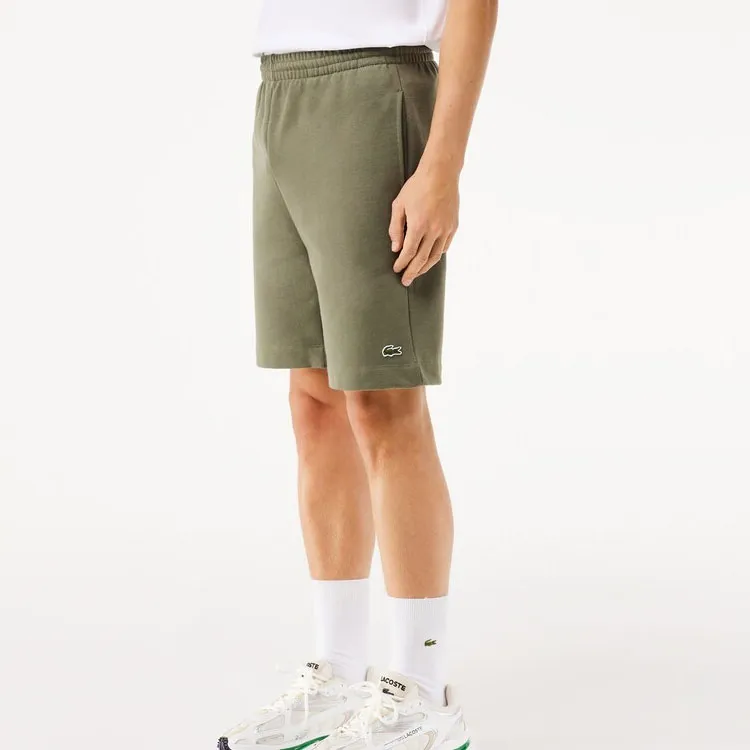 LACOSTE Logo patch Cotton blend Track Shorts-4