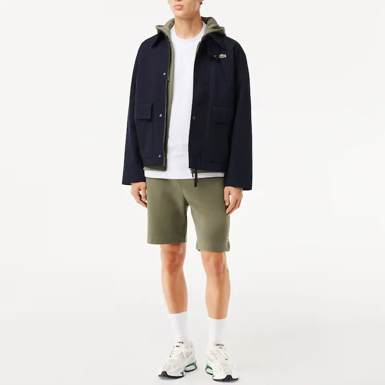 LACOSTE Logo patch Cotton blend Track Shorts-1