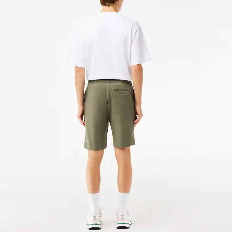 LACOSTE Logo patch Cotton blend Track Shorts-3