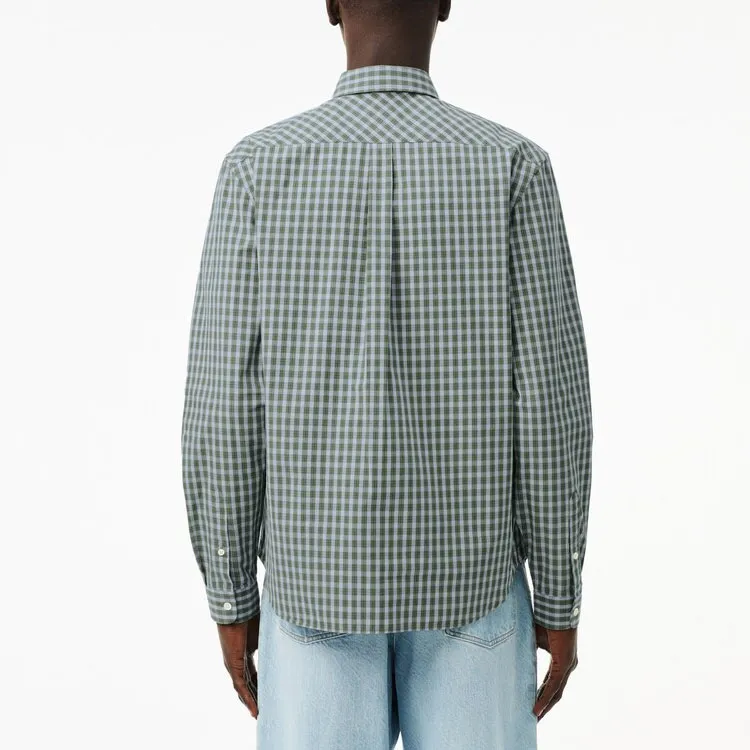 LACOSTE Checked Poplin Shirt-3