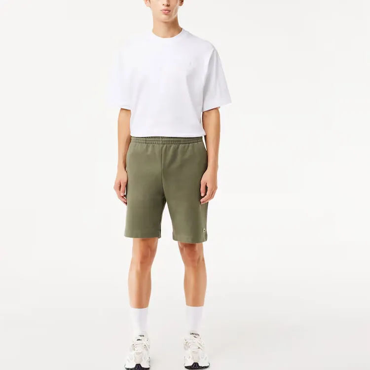 LACOSTE Logo patch Cotton blend Track Shorts-2