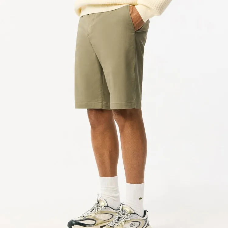 LACOSTE Casual Shorts Men's Khaki Green-4
