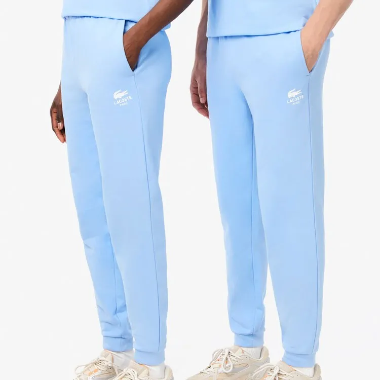LACOSTE Knitted Sports Pants Unisex Light Blue-3
