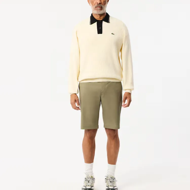 LACOSTE Casual Shorts Men's Khaki Green-1